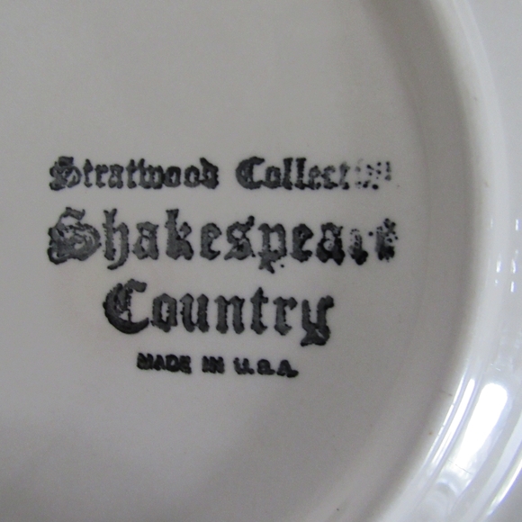 Homer Laughlin Blue Shakespeare Country Plate. - Picture 7 of 10